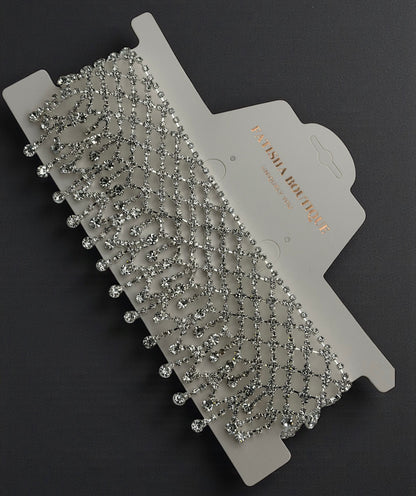 Elegant Rhinestone Choker Necklace – Handmade Statement Jewellery - Fatisha Boutique #