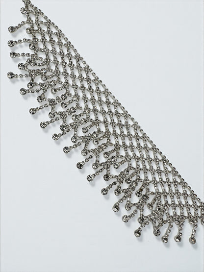 Elegant Rhinestone Choker Necklace – Handmade Statement Jewellery - Fatisha Boutique #