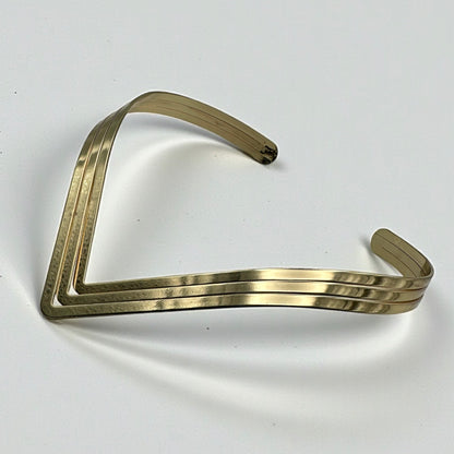 Classic Layered V-Shape Metal Collar Choker Necklace – Gold & Silver Statement Jewellery