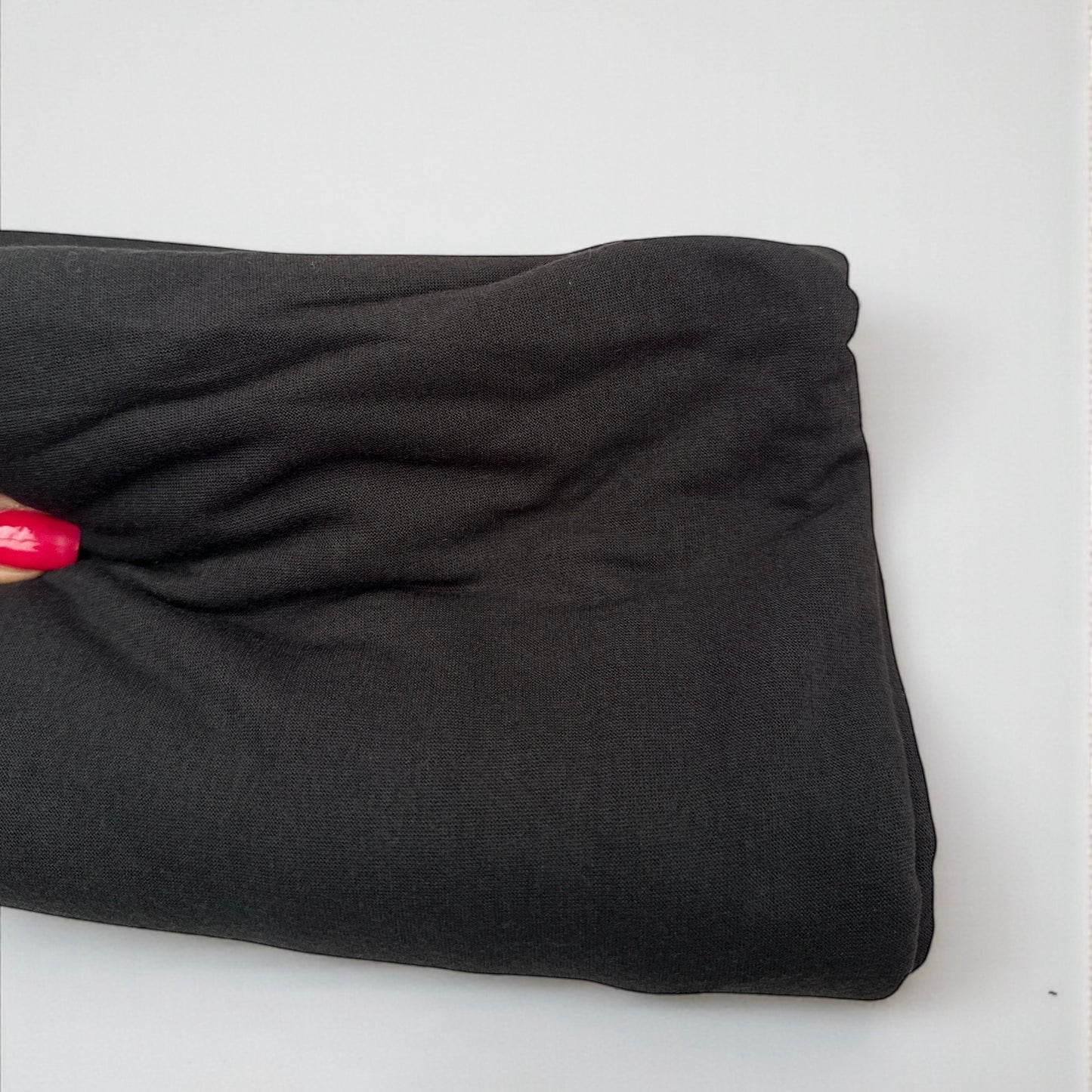 Black Long Stretch Jersey Headwrap – Soft Elastic Turban Head Wrap Scarf for Protective Styling & Fashion Looks - Fatisha Boutique # Fatisha Boutique