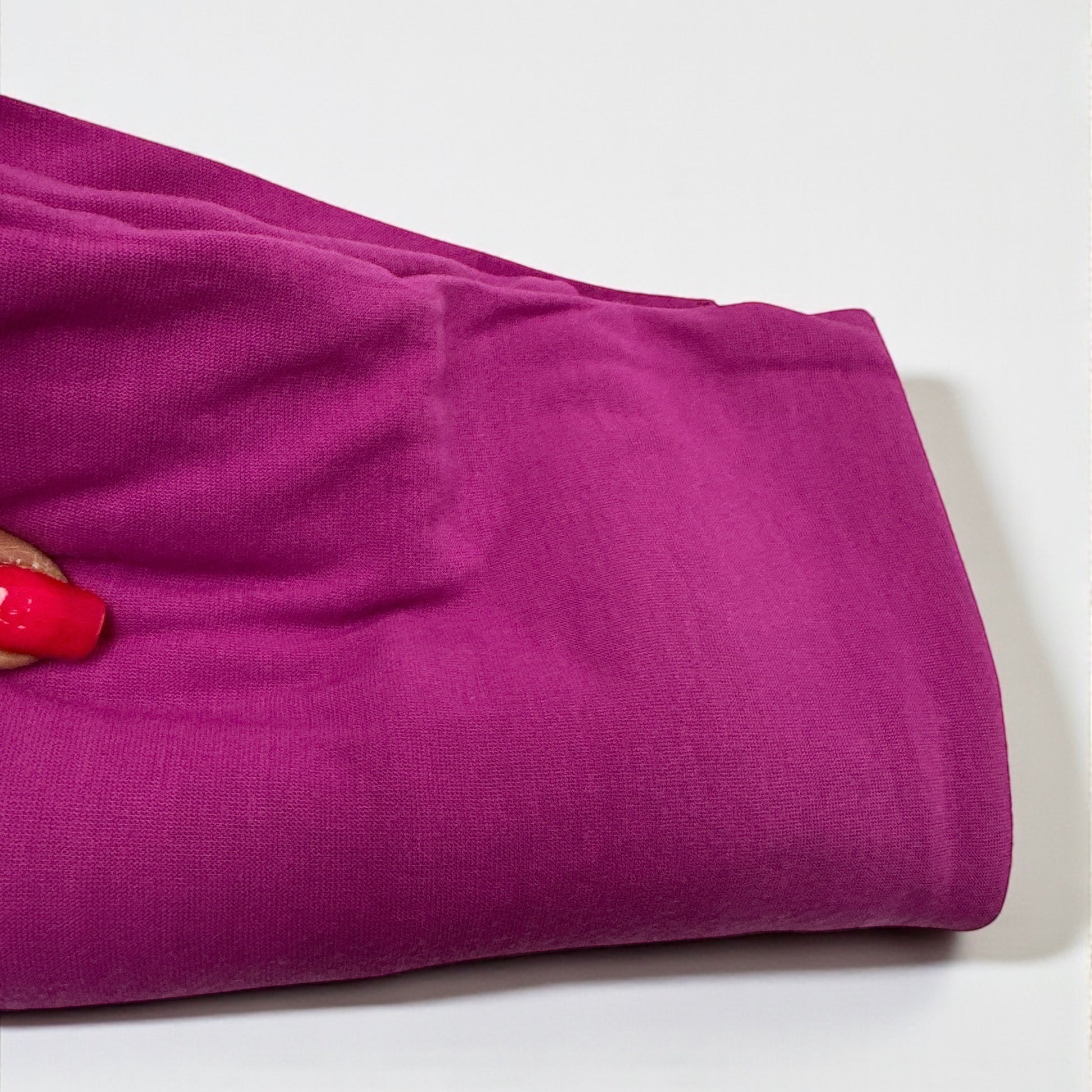 Fuchsia Long Stretch Jersey Headwrap – Soft Elastic Turban Head Wrap Scarf for Protective Styling & Fashion Look - Fatisha Boutique #