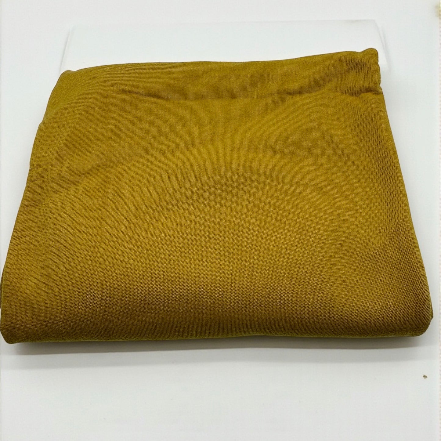 Mustard Long Stretch Jersey Headwrap – Soft Elastic Turban Head Wrap Scarf for Protective Styling & Fashion Looks - Fatisha Boutique # Fatisha Boutique