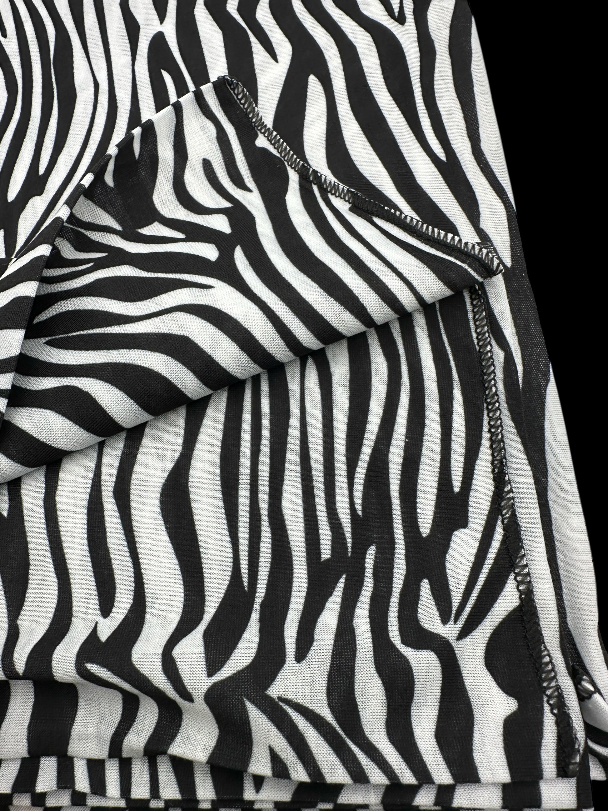 Zebra Print Long Stretch Jersey Headwrap – Soft Elastic Turban Head Wrap Scarf for Protective Styling & Fashion Looks - Fatisha Boutique #