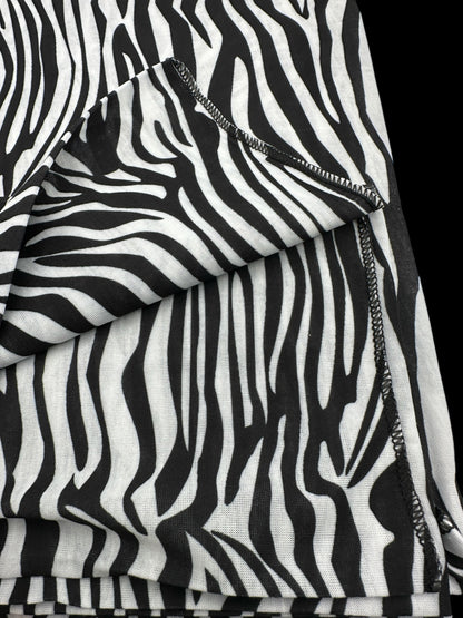 Zebra Print Long Stretch Jersey Headwrap – Soft Elastic Turban Head Wrap Scarf for Protective Styling & Fashion Looks - Fatisha Boutique #