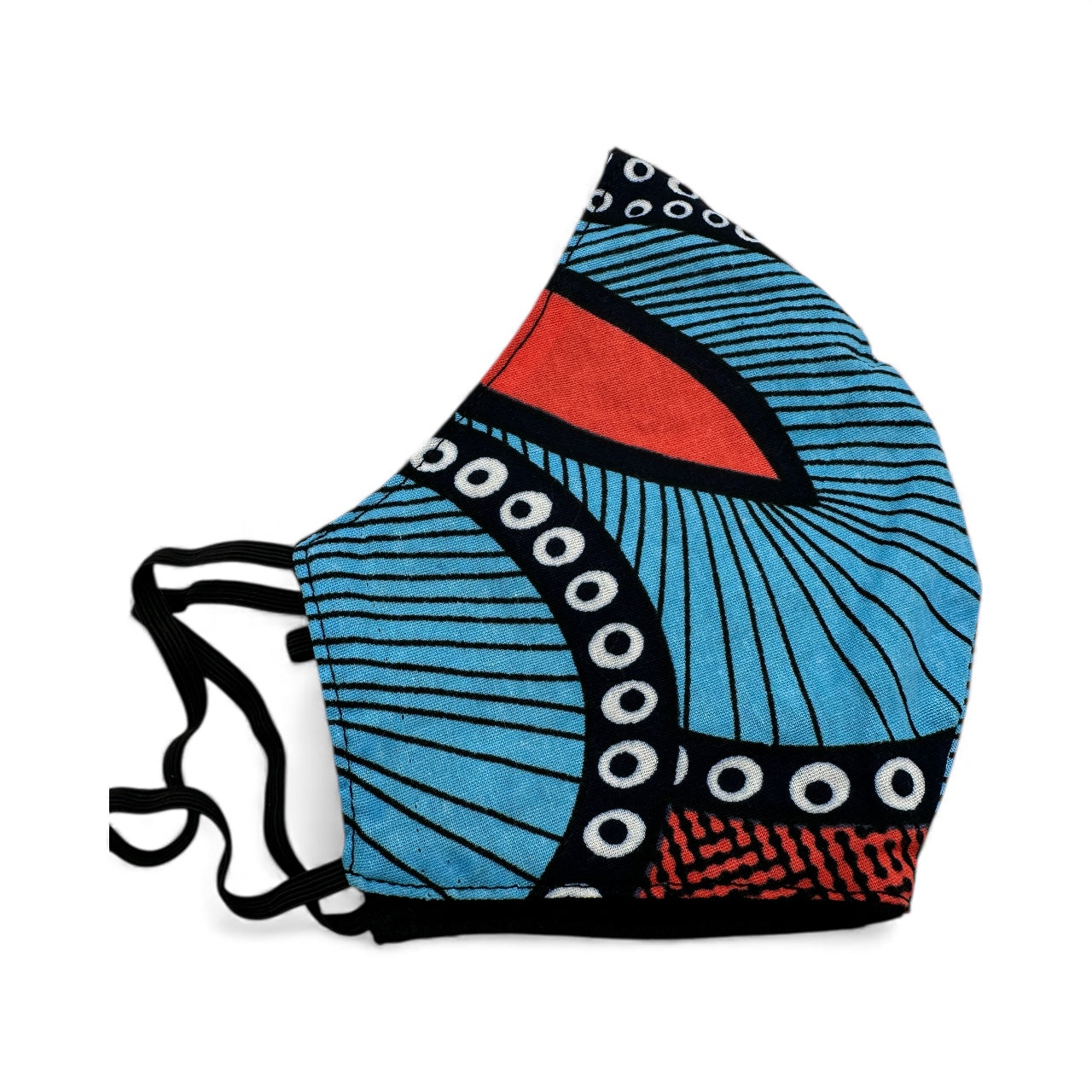 Reusable African Print Face Mask – Double-Layered Ankara Fabric with Filter Pocket & 2 Free Filter - Fatisha Boutique #