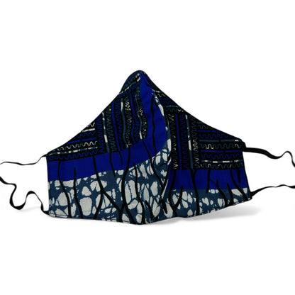 Reusable African Print Face Mask – Double-Layered Ankara Fabric with Filter Pocket & 2 Free Filter - Fatisha Boutique #