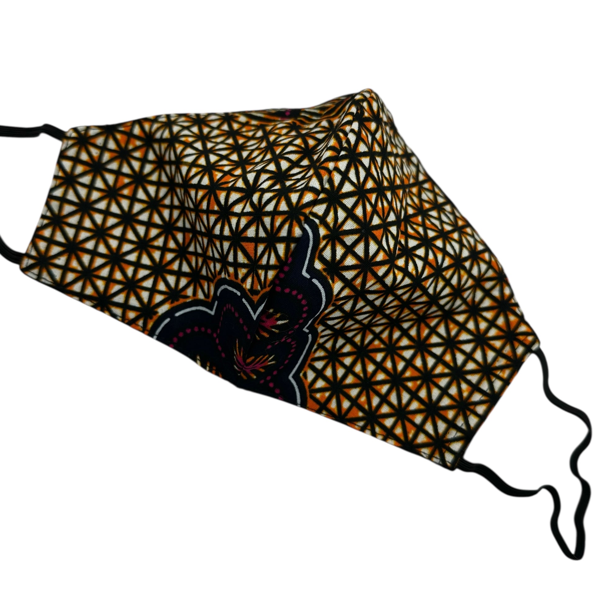 Reusable African Print Face Mask – Double-Layered Ankara Fabric with Filter Pocket & 2 Free Filter - Fatisha Boutique #