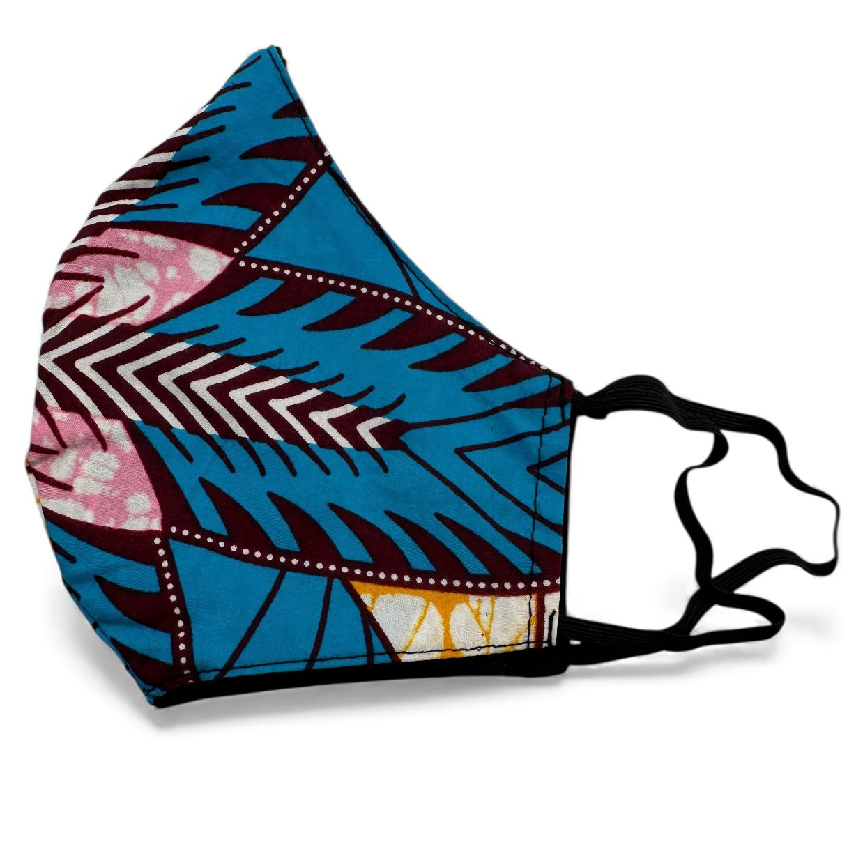 Reusable African Print Face Mask – Double-Layered Ankara Fabric with Filter Pocket & 2 Free Filter - Fatisha Boutique #
