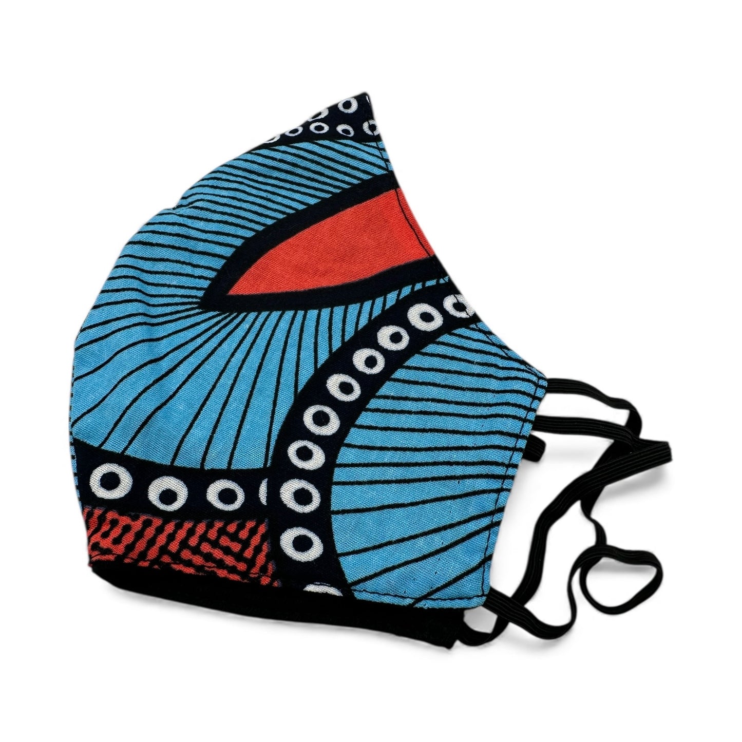 Reusable African Print Face Mask – Double-Layered Ankara Fabric with Filter Pocket & 2 Free Filter - Fatisha Boutique #