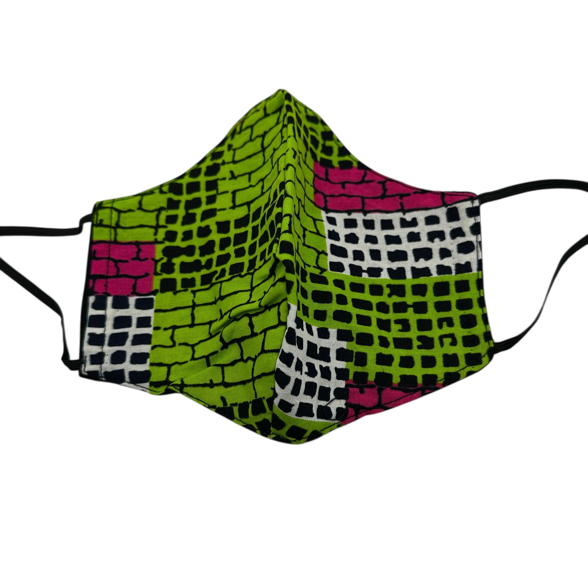 Reusable African Print Face Mask – Double-Layered Ankara Fabric with Filter Pocket & 2 Free Filter - Fatisha Boutique #
