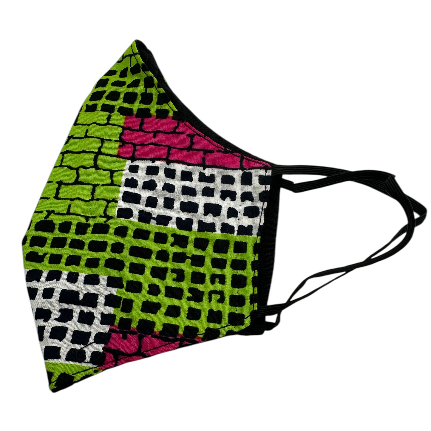 Reusable African Print Face Mask – Double-Layered Ankara Fabric with Filter Pocket & 2 Free Filter - Fatisha Boutique #
