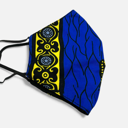 Reusable African Print Face Mask – Double-Layered Ankara Fabric with Filter Pocket & 2 Free Filters - Fatisha Boutique #