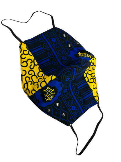 Reusable African Print Face Mask – Double-Layered Ankara Fabric with Filter Pocket & 2 Free Filters - Fatisha Boutique #