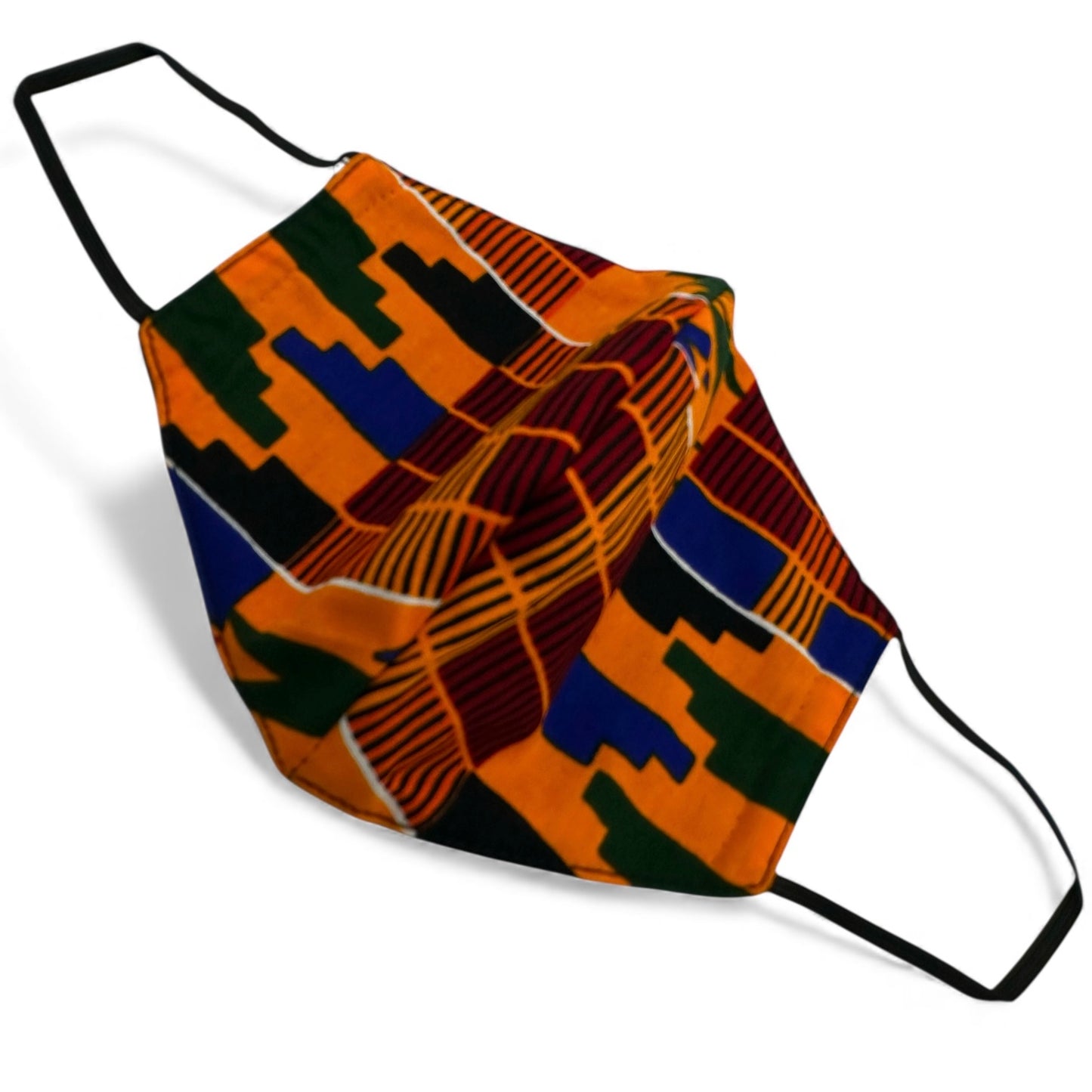 Reusable African Print Face Mask – Double-Layered Ankara Fabric with Filter Pocket & 2 Free Filters - Fatisha Boutique #