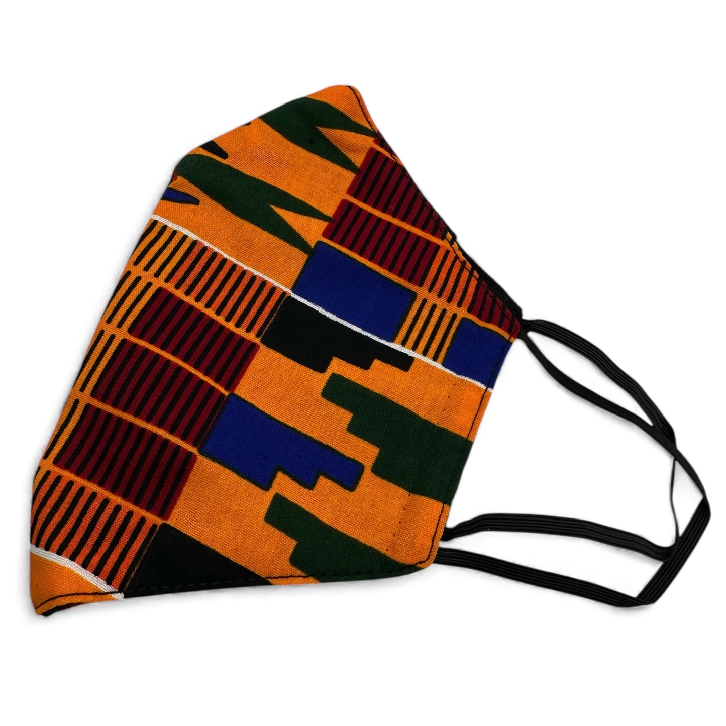 Reusable African Print Face Mask – Double-Layered Ankara Fabric with Filter Pocket & 2 Free Filters - Fatisha Boutique #
