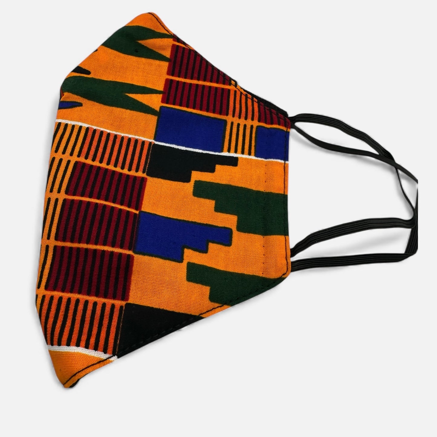Reusable African Print Face Mask – Double-Layered Ankara Fabric with Filter Pocket & 2 Free Filters - Fatisha Boutique #
