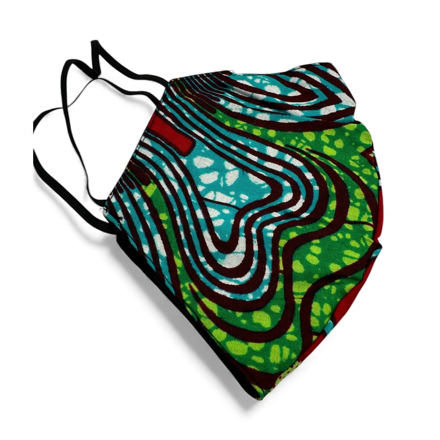 Reusable African Print Face Mask – Double-Layered Ankara Fabric with Filter Pocket & 2 Free Filters - Fatisha Boutique #