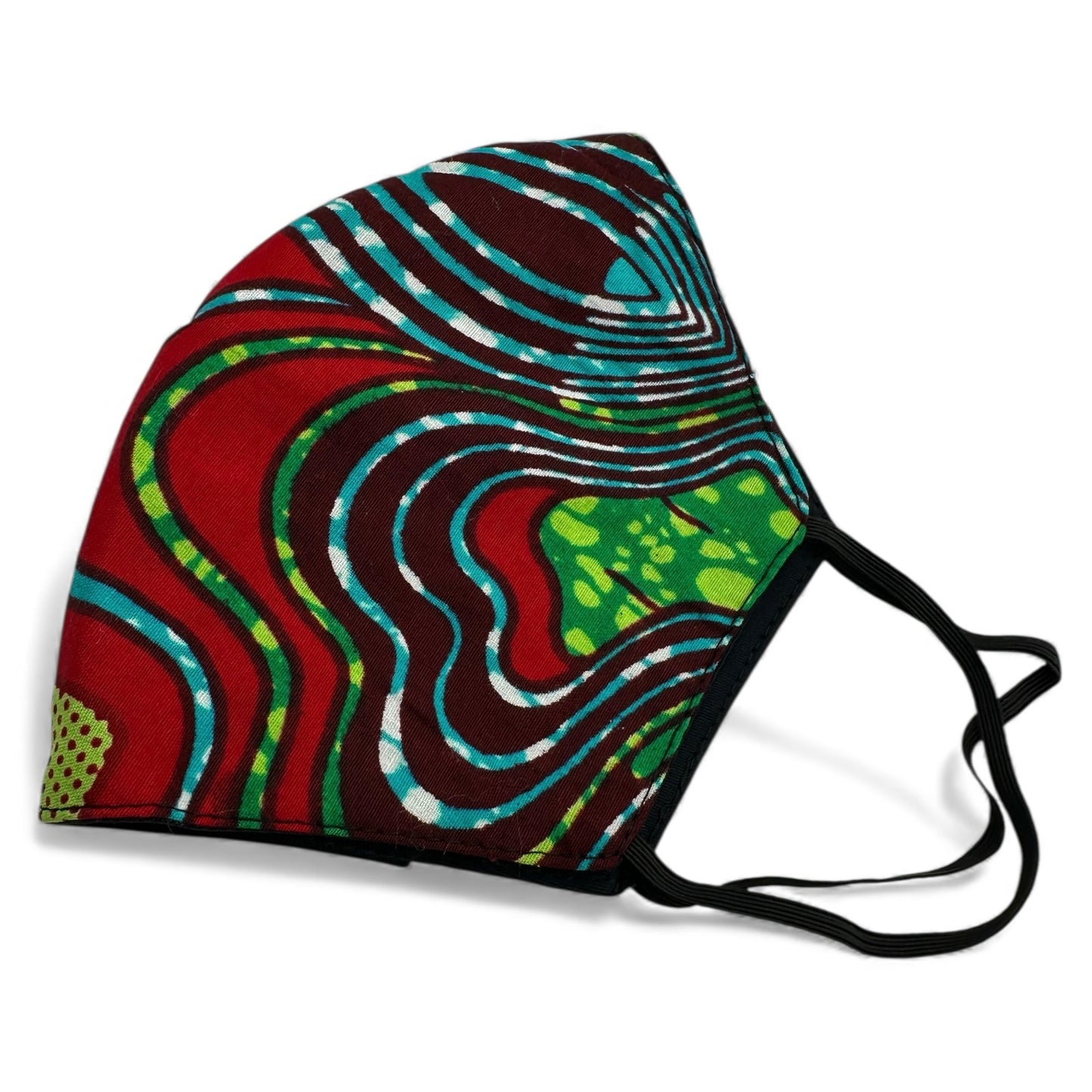 Reusable African Print Face Mask – Double-Layered Ankara Fabric with Filter Pocket & 2 Free Filters - Fatisha Boutique #