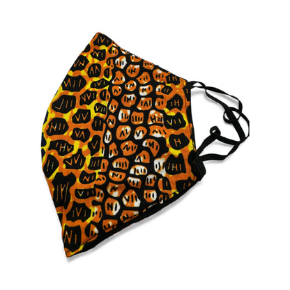 Reusable African Print Face Mask – Double-Layered Ankara Fabric with Filter Pocket & 2 Free Filters - Fatisha Boutique #