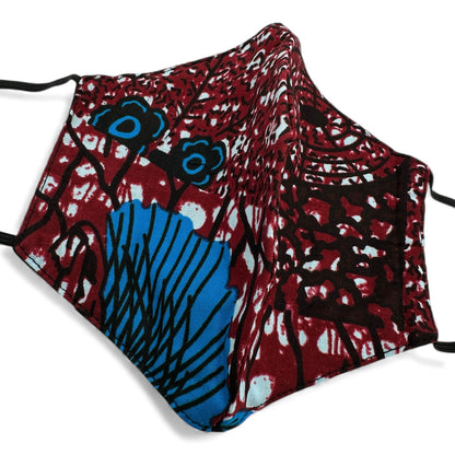 Reusable African Print Face Mask – Double-Layered Ankara Fabric with Filter Pocket & 2 Free Filters - Fatisha Boutique #
