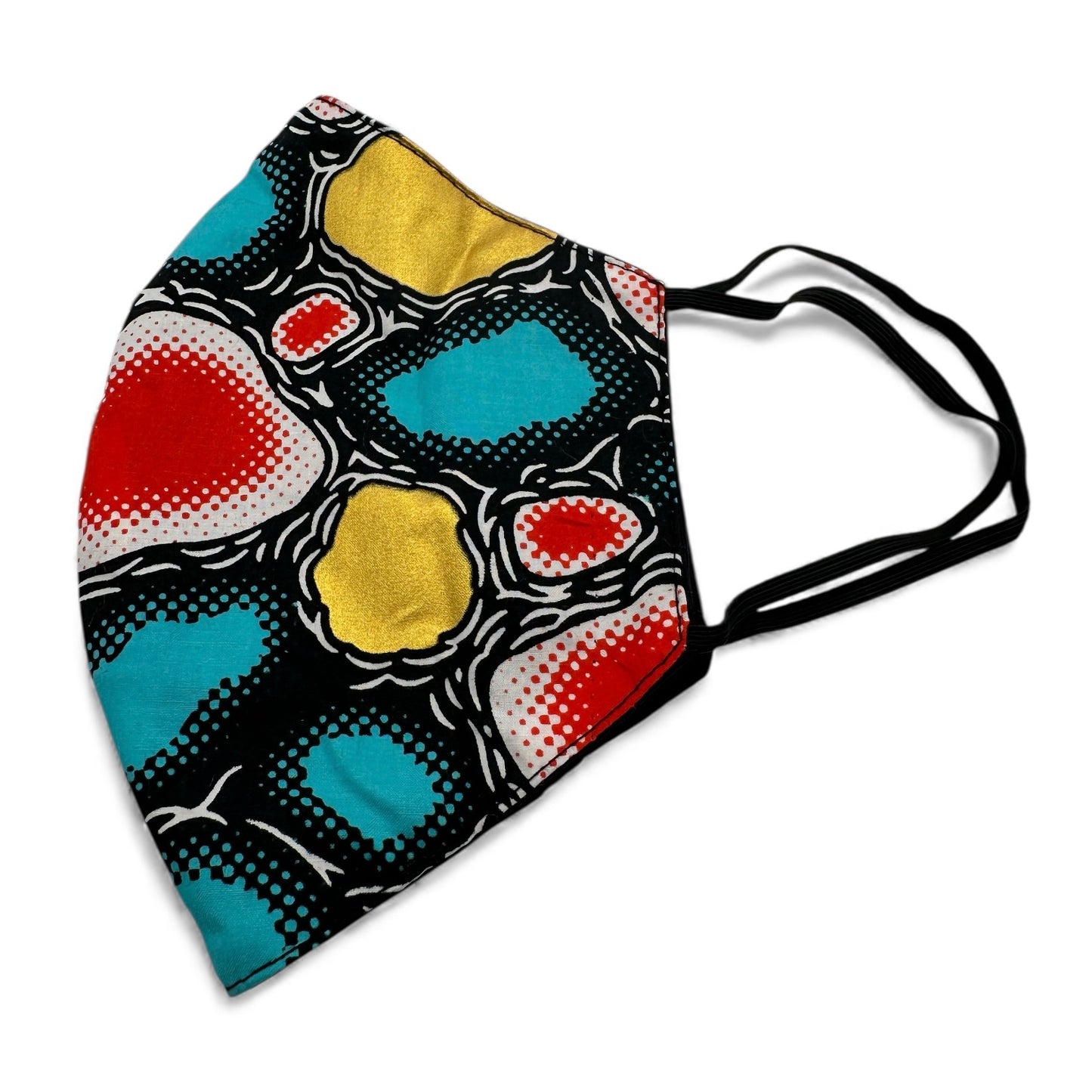 Reusable African Print Face Mask – Double-Layered Ankara Fabric with Filter Pocket & 2 Free Filters - Fatisha Boutique #