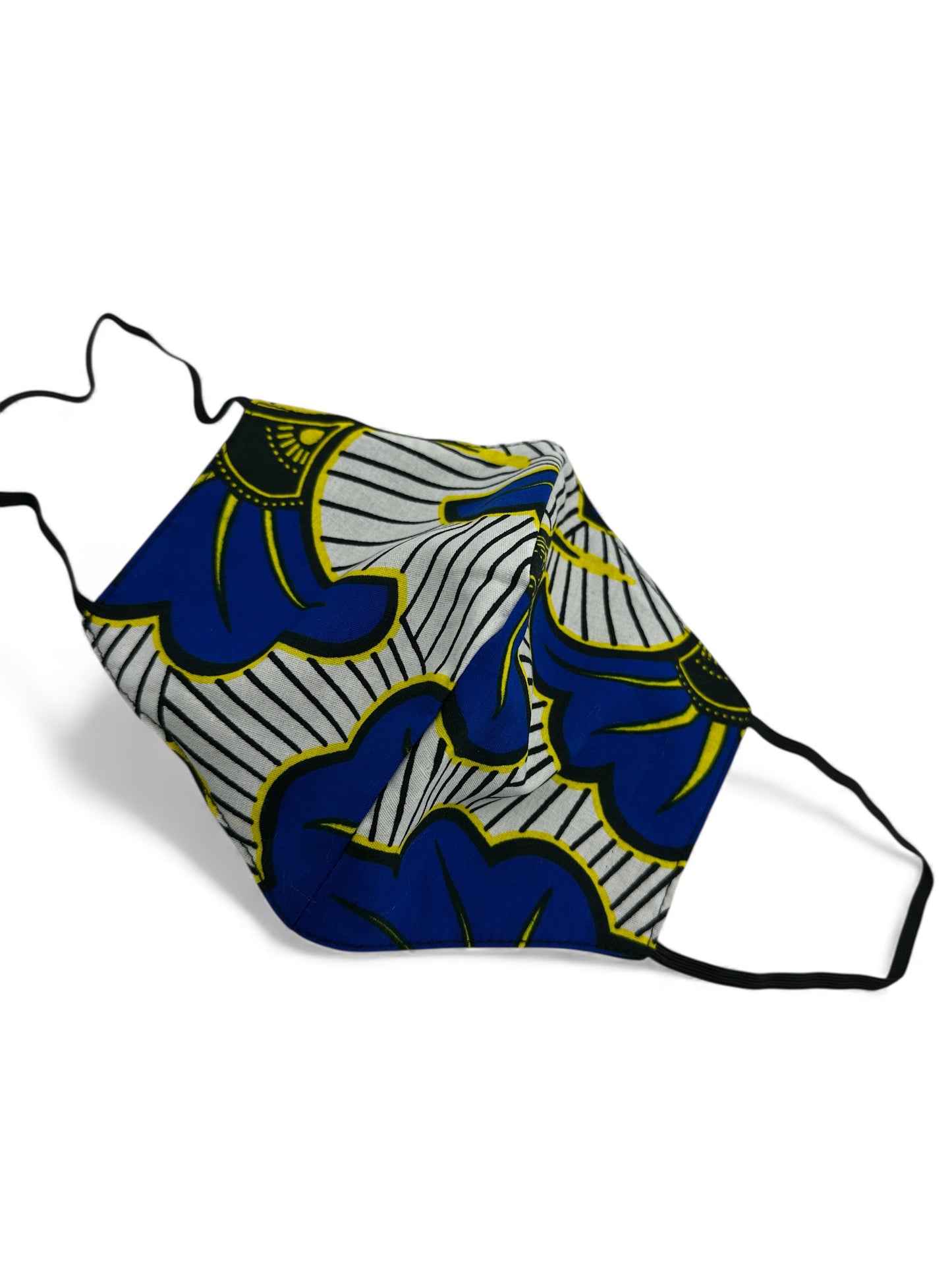 Reusable African Print Face Mask – Double-Layered Ankara Fabric with Filter Pocket & 2 Free Filters