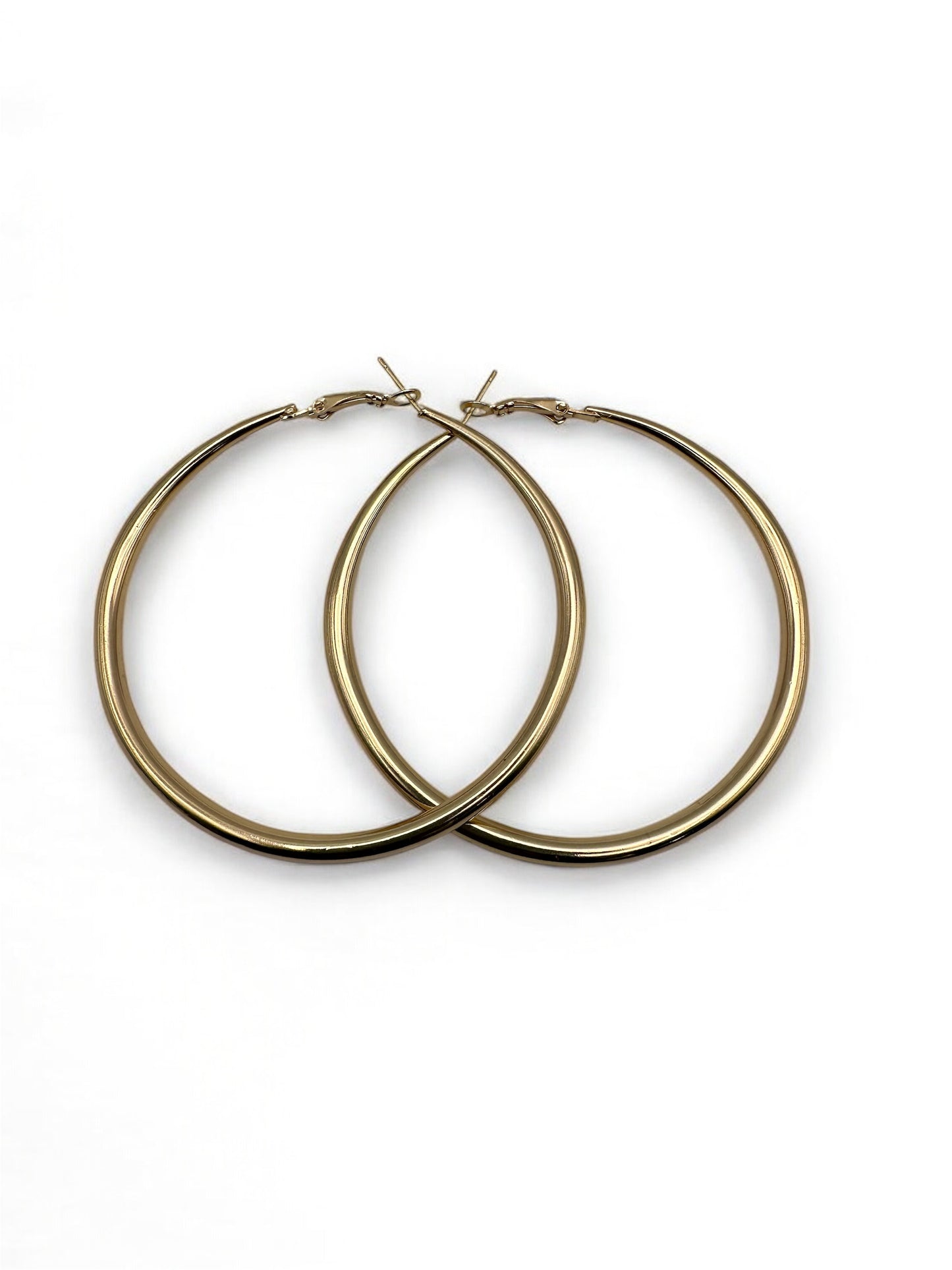 7cm Chunky Hoop Earrings – Bold Gold & Silver Statement Hoops - Fatisha Boutique #