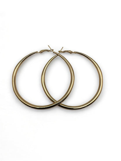 7cm Chunky Hoop Earrings – Bold Gold & Silver Statement Hoops - Fatisha Boutique #