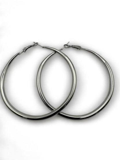 7cm Chunky Hoop Earrings – Bold Gold & Silver Statement Hoops - Fatisha Boutique #