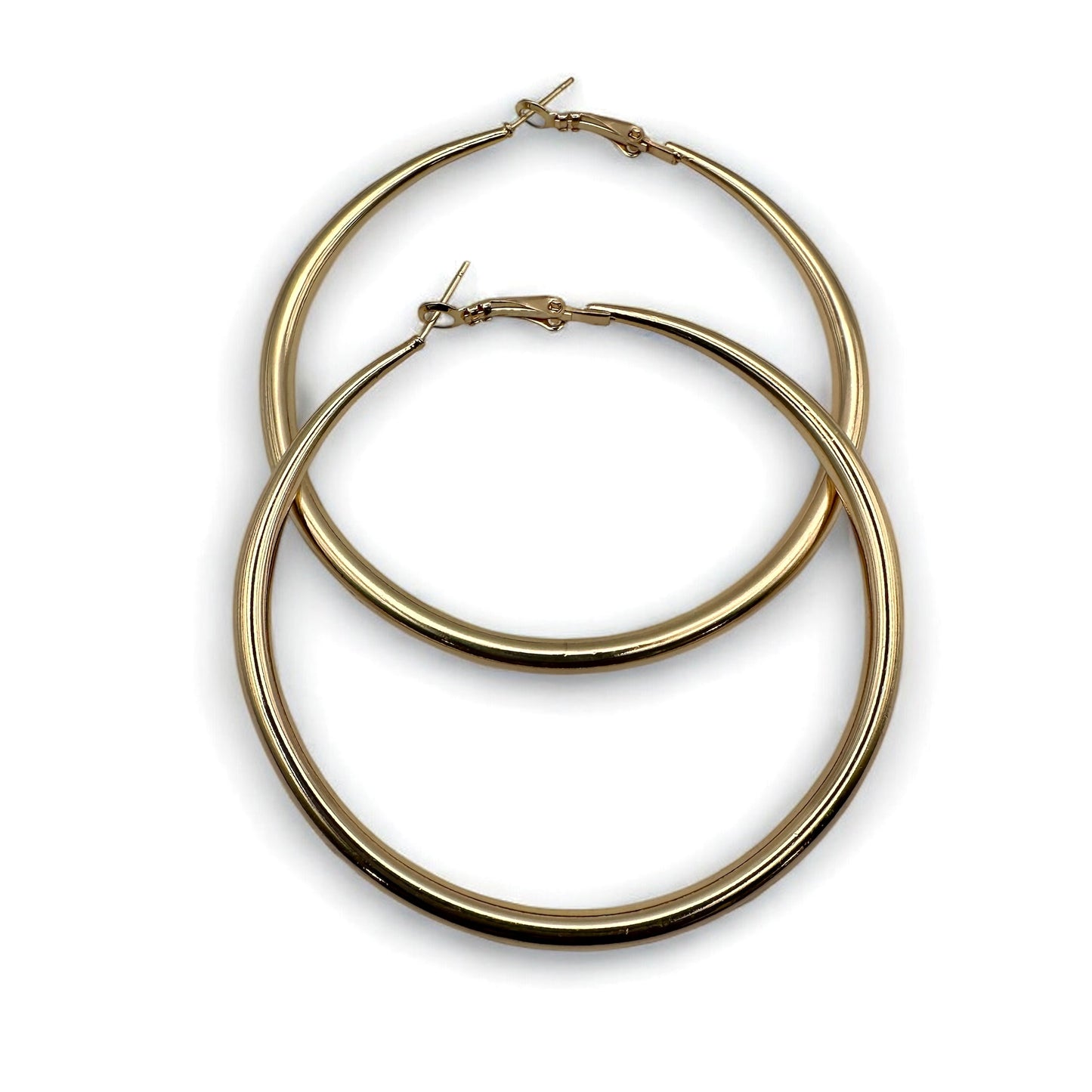 7cm Chunky Hoop Earrings – Bold Gold & Silver Statement Hoops - Fatisha Boutique #
