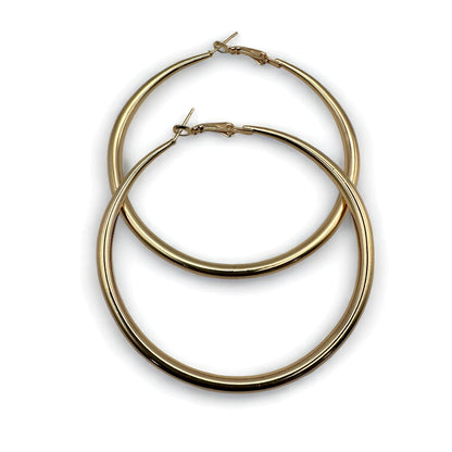 7cm Chunky Hoop Earrings – Bold Gold & Silver Statement Hoops - Fatisha Boutique #