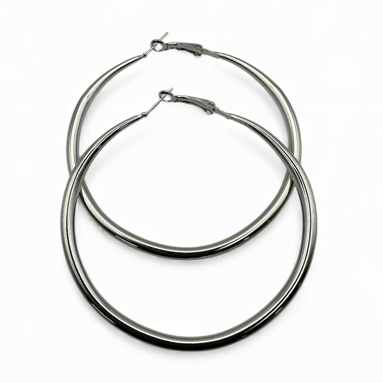 7cm Chunky Hoop Earrings – Bold Gold & Silver Statement Hoops - Fatisha Boutique #