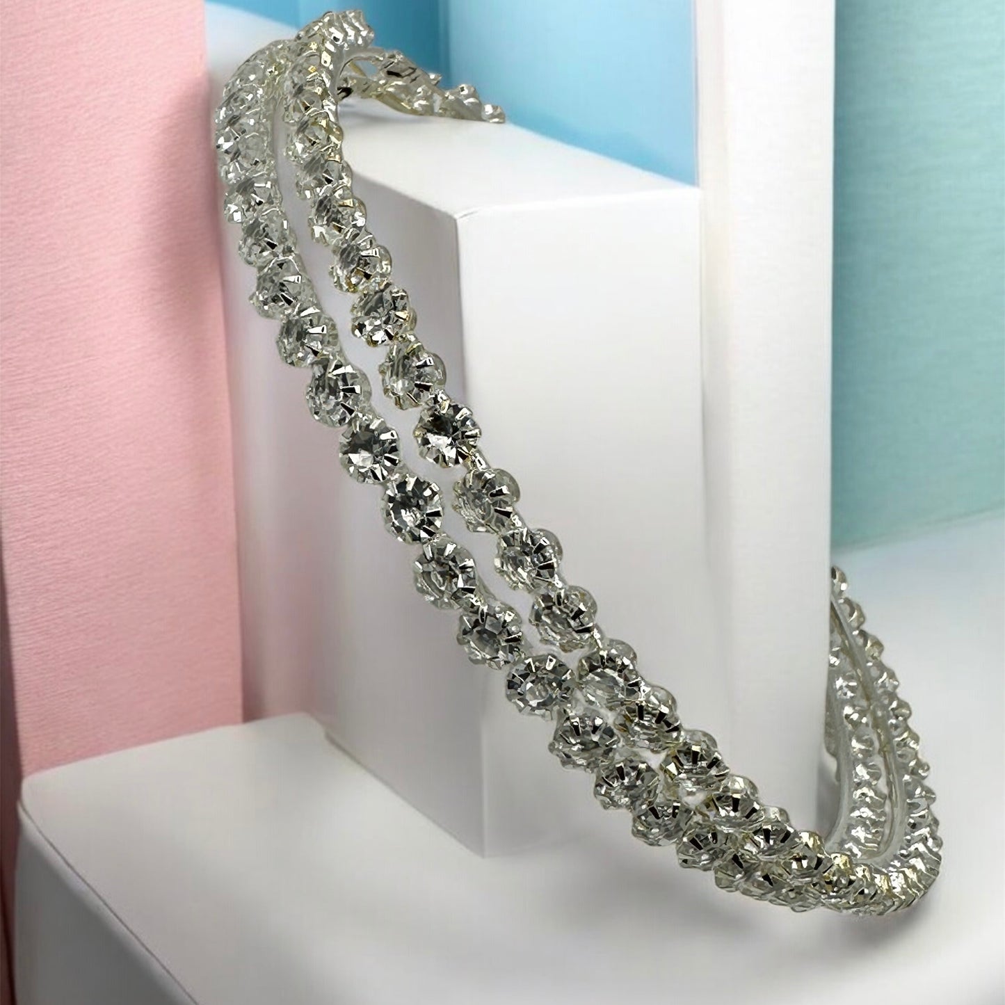 12cm Rhinestone Oversized Statement Hoop Earrings – Glam Party Jewellery - Fatisha Boutique #