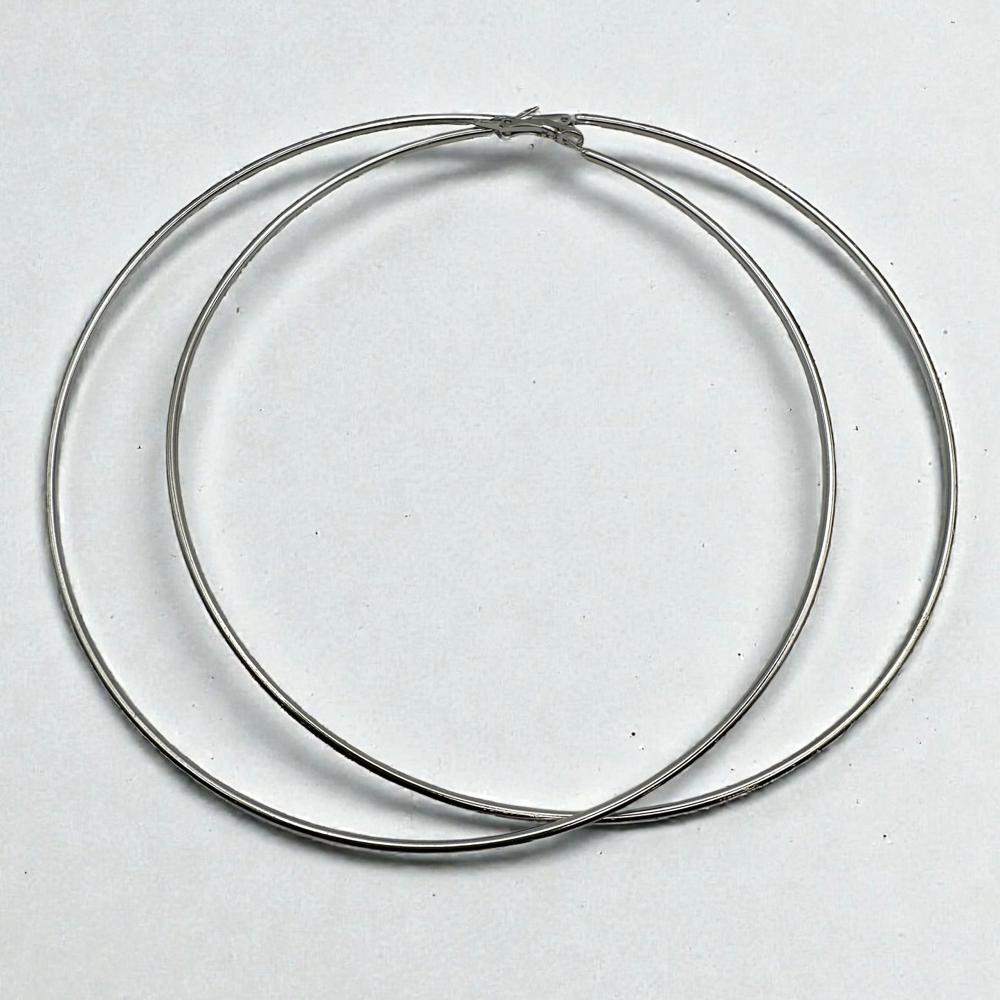 Big 14cm Lightweight Oversized Hoop Earrings – Gold, Silver & Black Statement Jewellery - Fatisha Boutique #