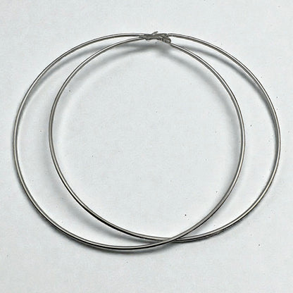 Big 14cm Lightweight Oversized Hoop Earrings – Gold, Silver & Black Statement Jewellery - Fatisha Boutique #