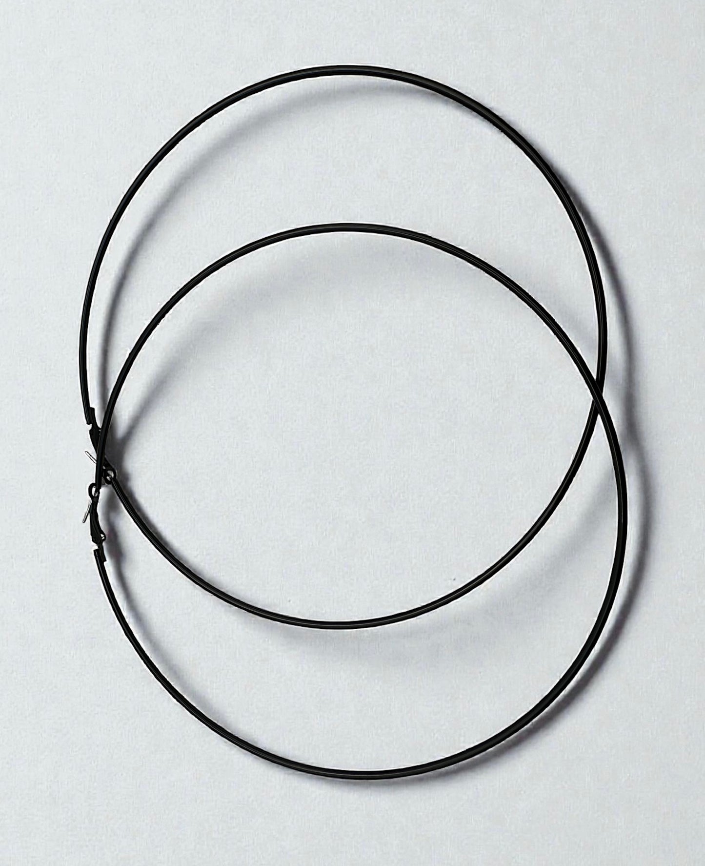 Big 14cm Lightweight Oversized Hoop Earrings – Gold, Silver & Black Statement Jewellery - Fatisha Boutique #