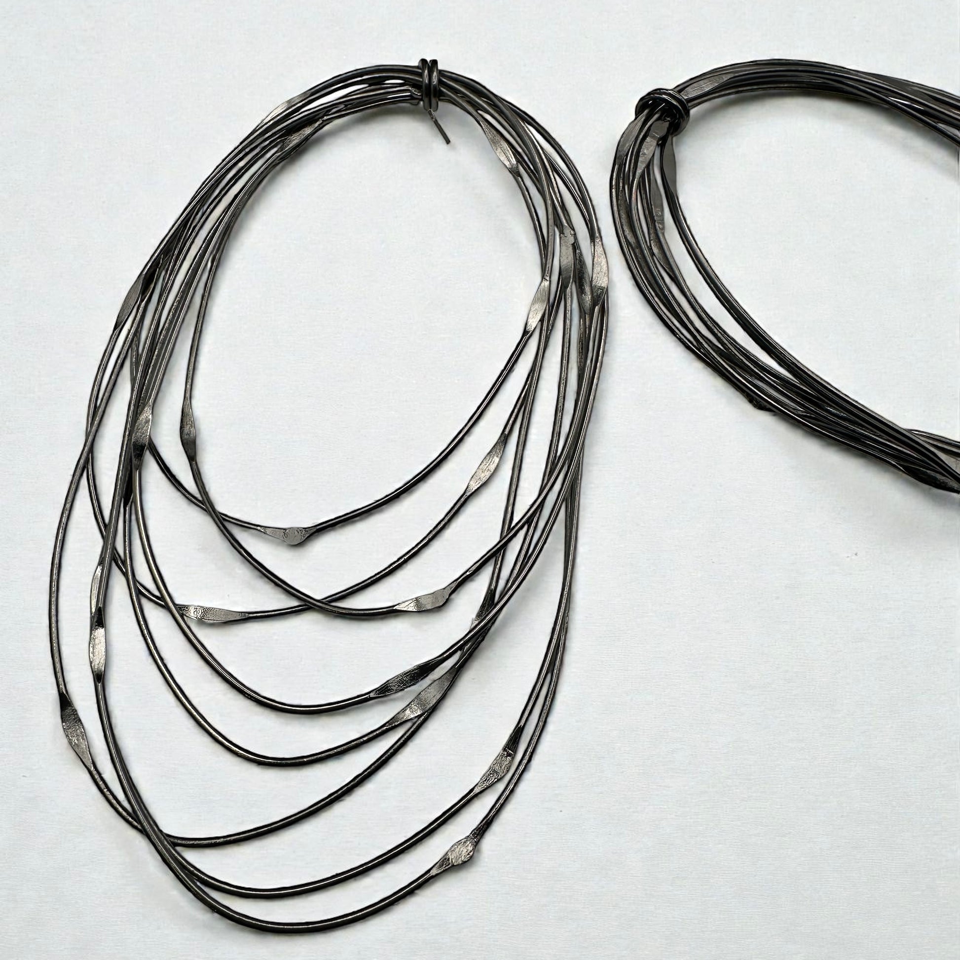 African Oversized Handcrafted Black Brass Multi-Hoop Statement Earrings - Fatisha Boutique #