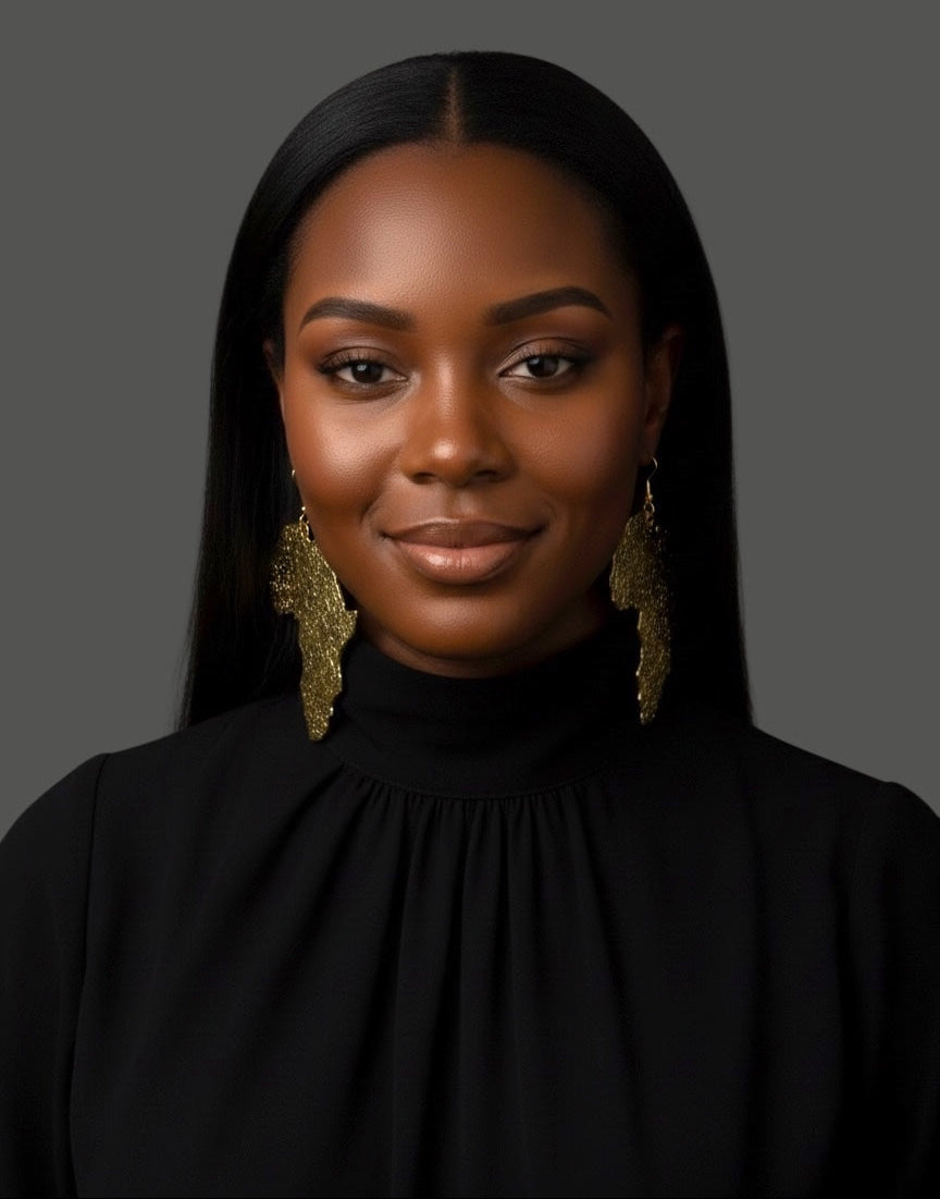 Oversized African Map Statement Earrings in Textured Dangle Brass – Gold & Silver - Fatisha Boutique #
