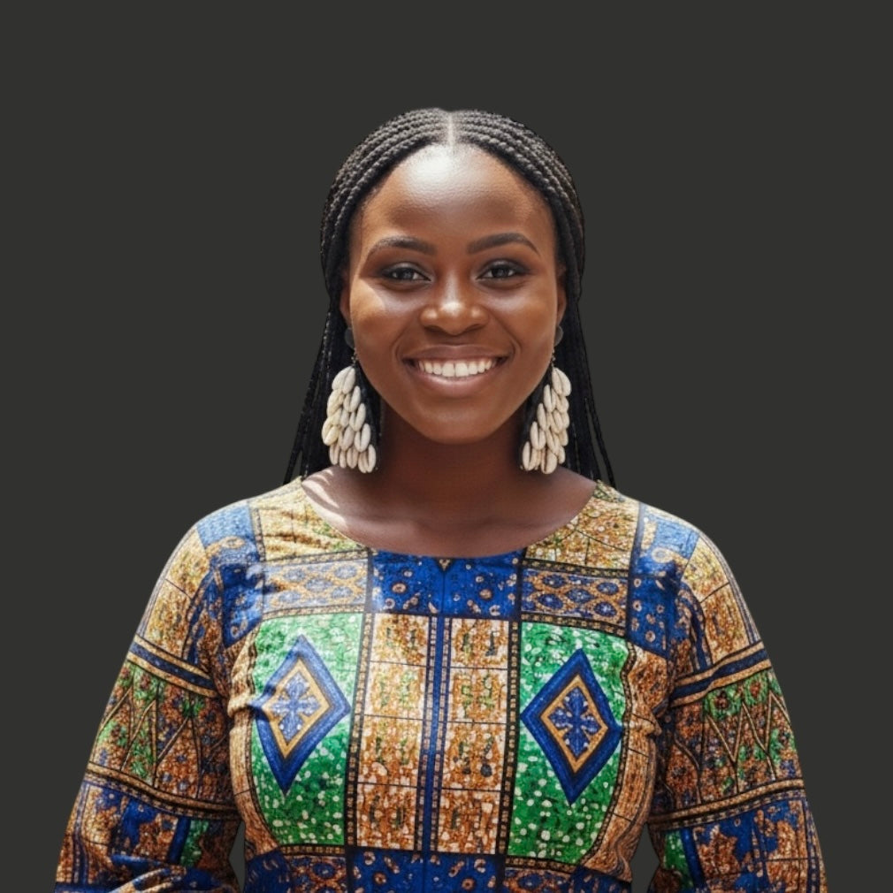African Cowrie Shell Triangle Earrings – Bold Handmade Beaded Statement Jewellery - Fatisha Boutique #