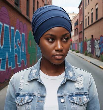 Satin Lined Pre-Tied Turban Beanie for Women – Soft Sleep & Chemo Cap - Fatisha Boutique #