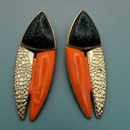Geometric Spike Drop Earrings – Modern Statement Jewellery - Fatisha Boutique #