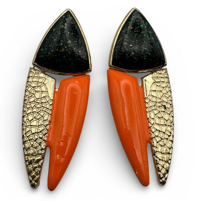 Geometric Spike Drop Earrings – Modern Statement Jewellery - Fatisha Boutique #