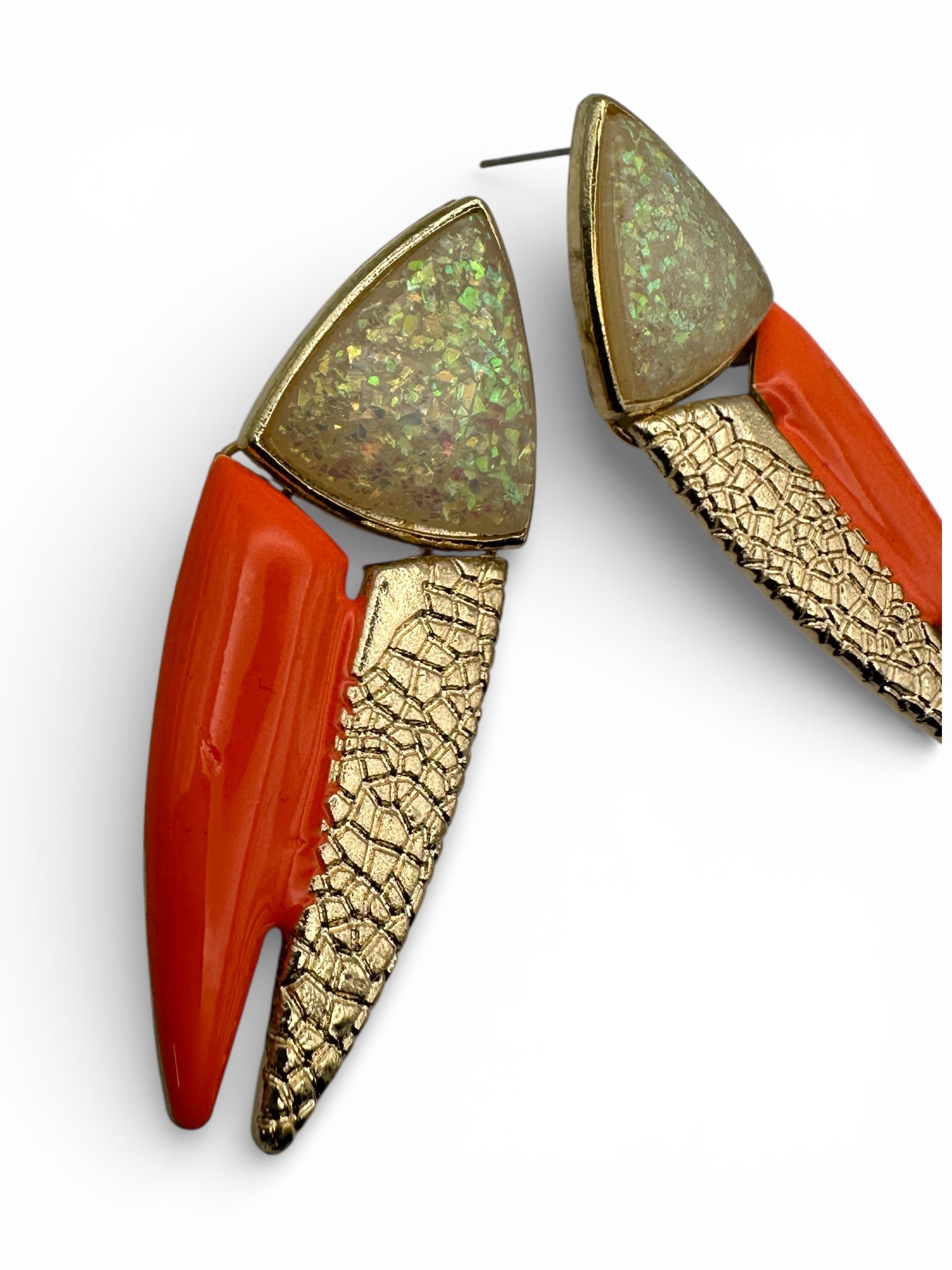Geometric Spike Drop Earrings – Modern Statement Jewellery - Fatisha Boutique #