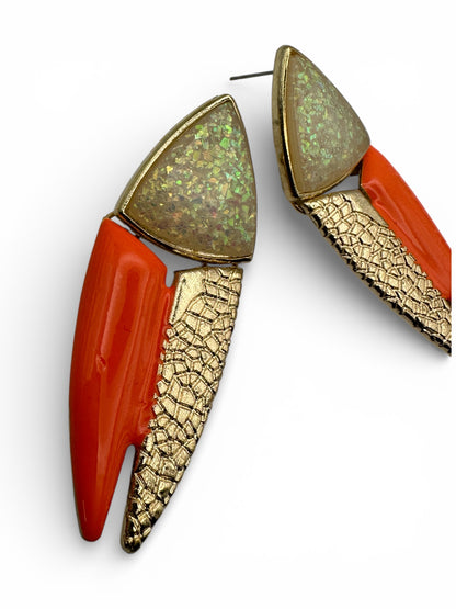 Geometric Spike Drop Earrings – Modern Statement Jewellery - Fatisha Boutique #