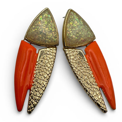 Geometric Spike Drop Earrings – Modern Statement Jewellery - Fatisha Boutique #