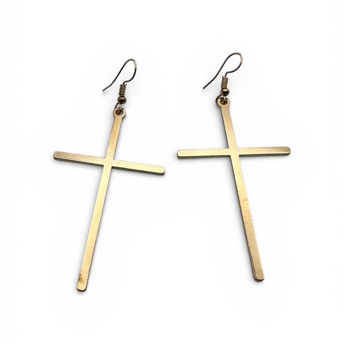 Cross Drop Earrings – Minimal Faith Statement Jewellery - Fatisha Boutique # Fatisha Boutique