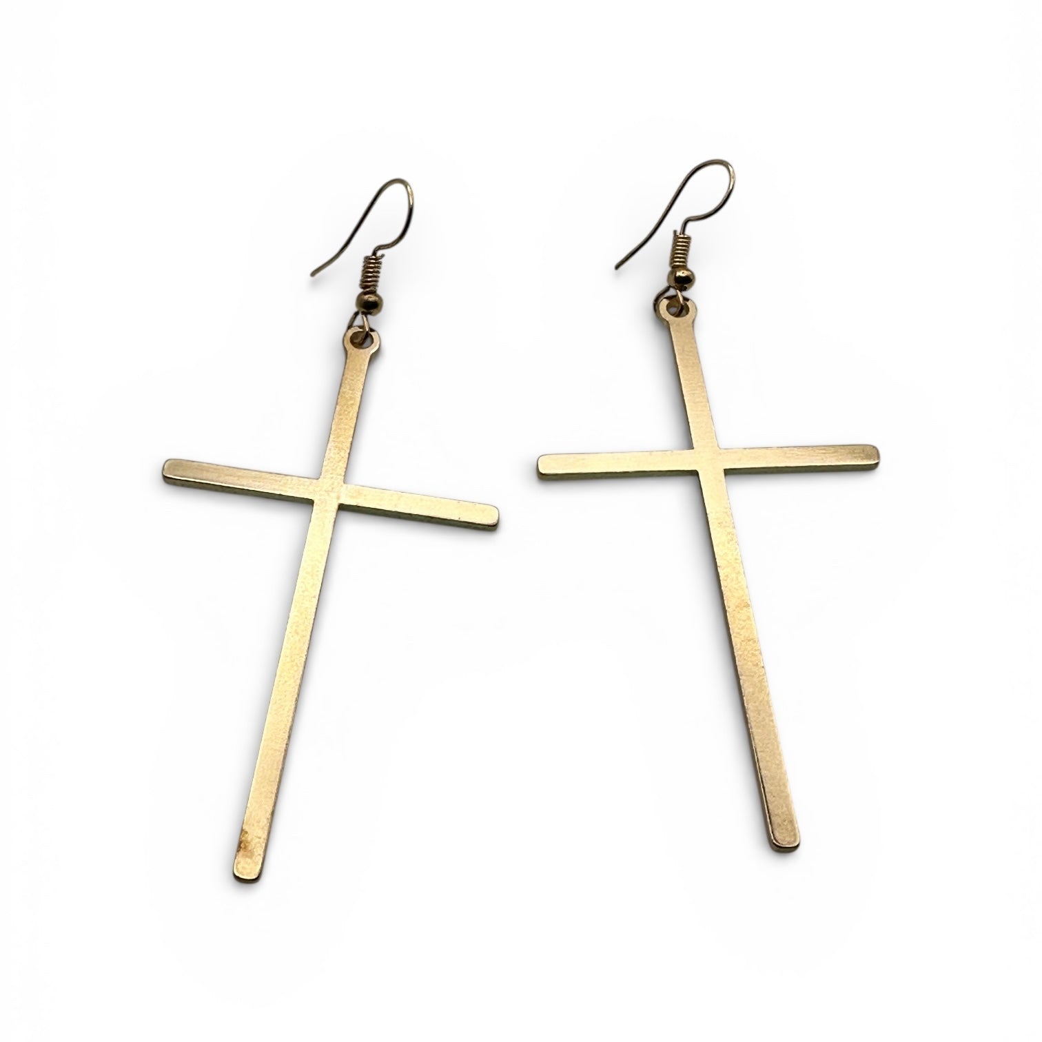 Cross Drop Earrings – Minimal Faith Statement Jewellery - Fatisha Boutique #