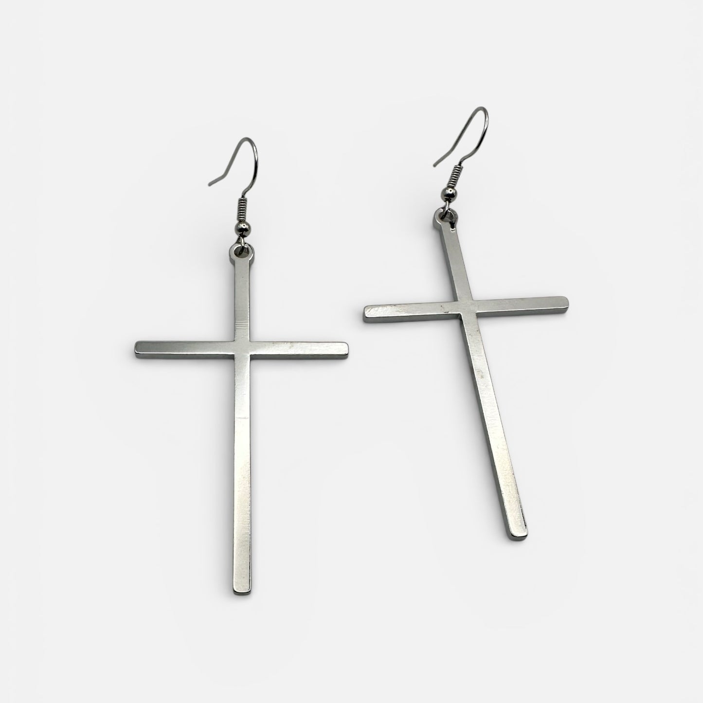 Cross Drop Earrings – Minimal Faith Statement Jewellery - Fatisha Boutique # Fatisha Boutique