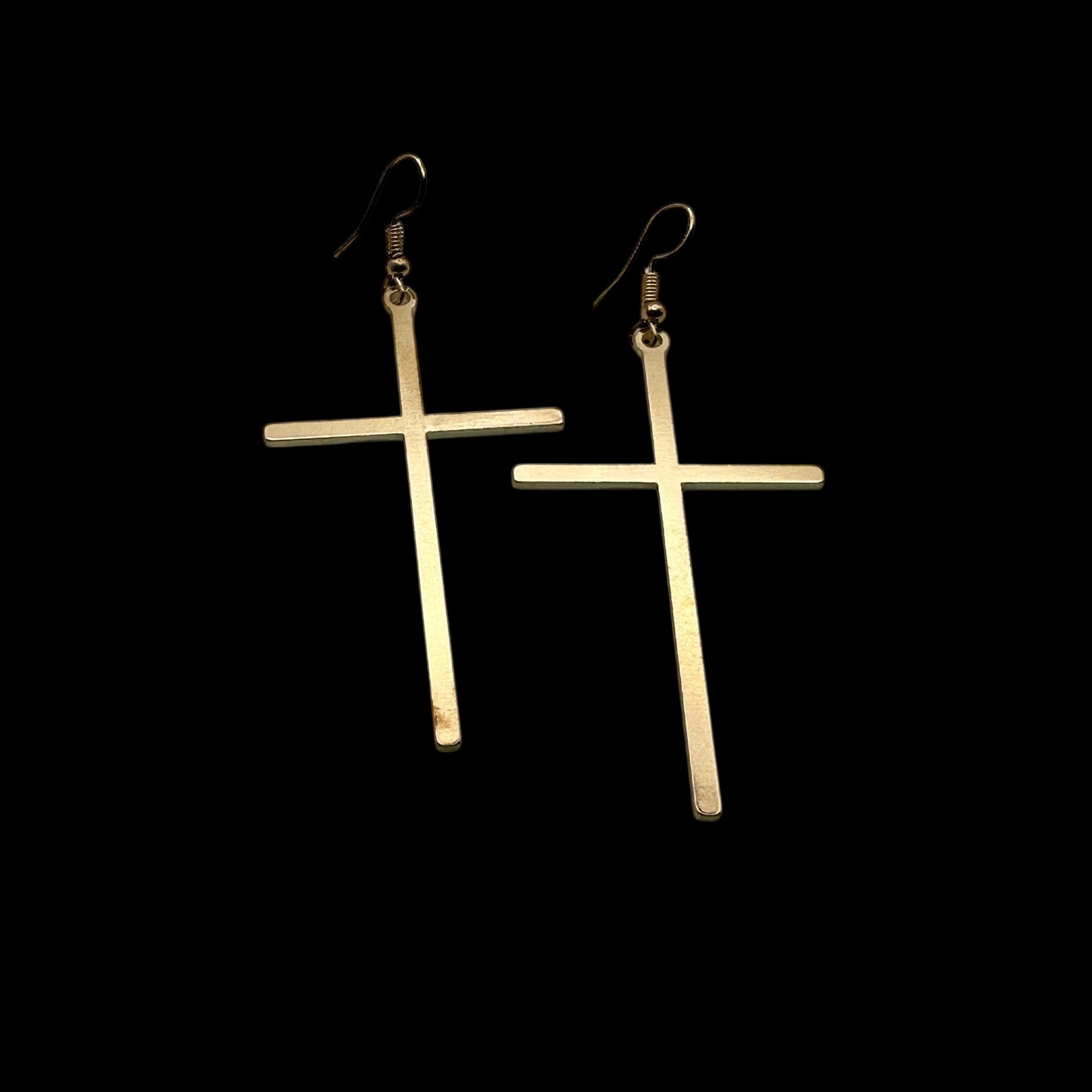 Cross Drop Earrings – Minimal Faith Statement Jewellery - Fatisha Boutique # Fatisha Boutique