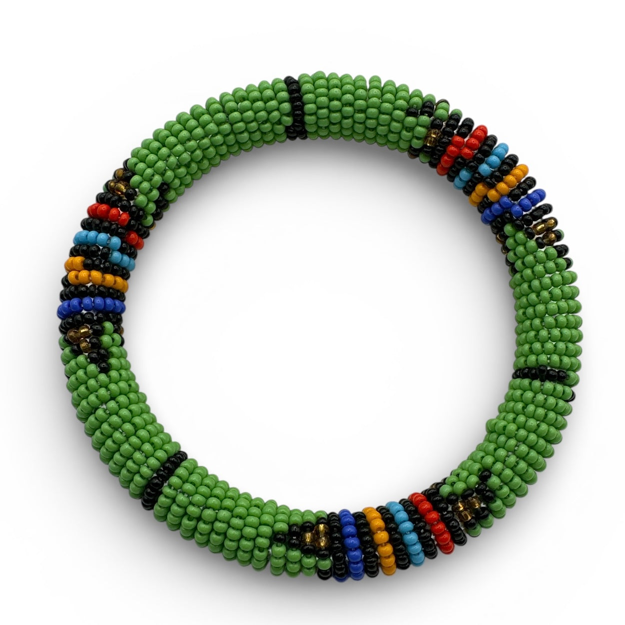 Handmade African Beaded Bangles – Colourful Maasai Stackable Tribal Bracelets - Fatisha Boutique #